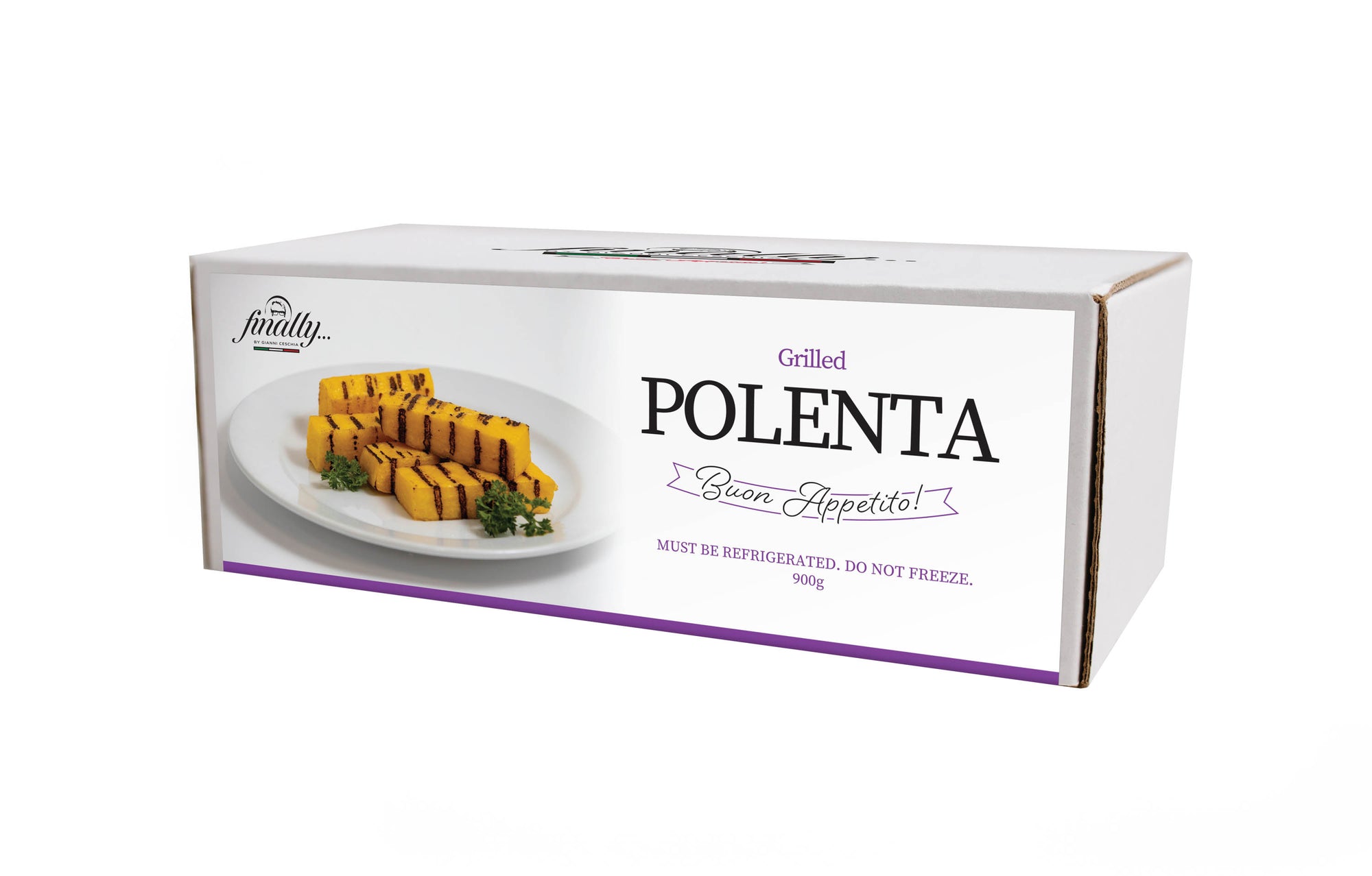 Grilled Polenta on a plate