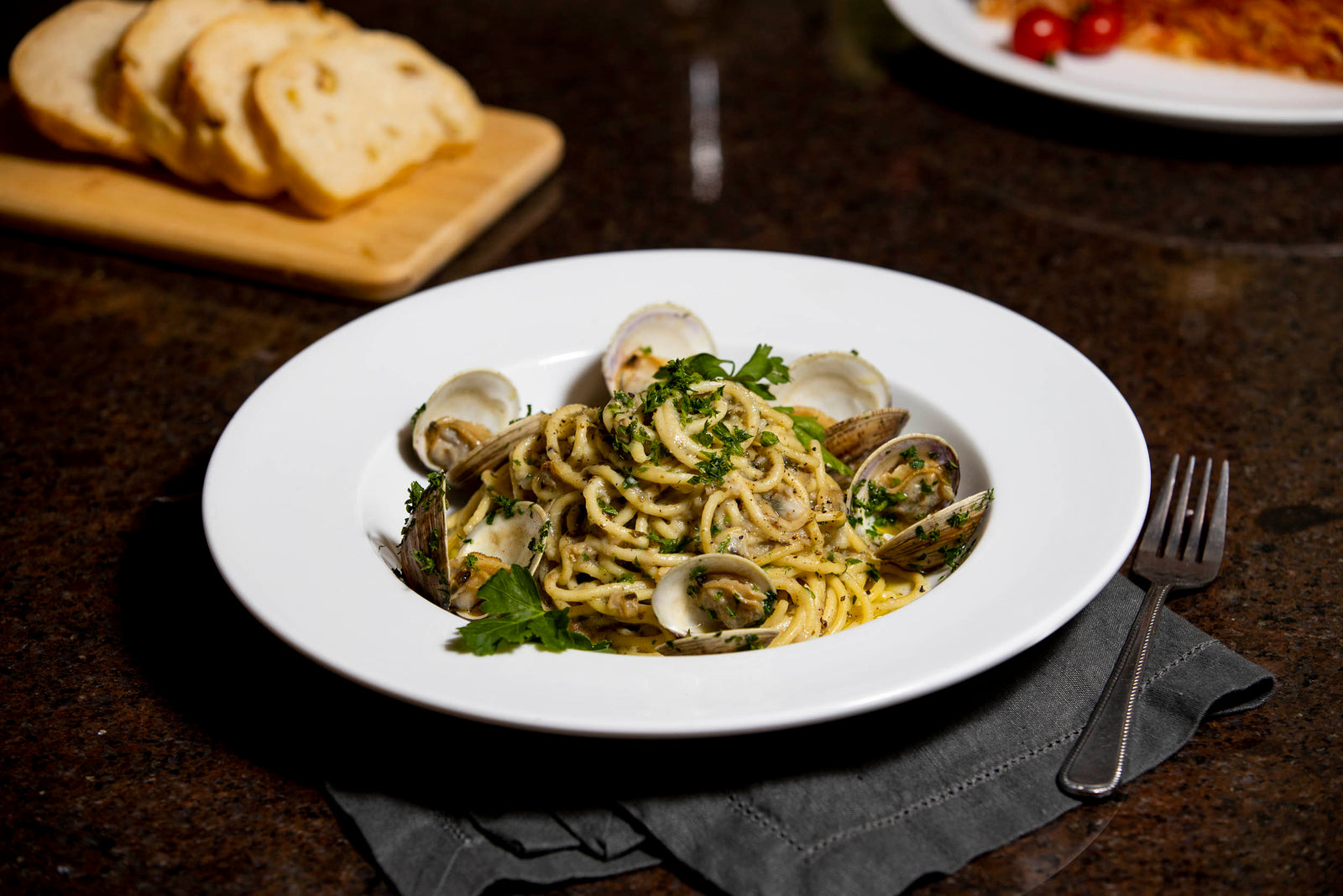 White Clam Sauce in a plate