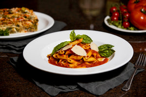 Pasta with Tomato Sauce on a plate