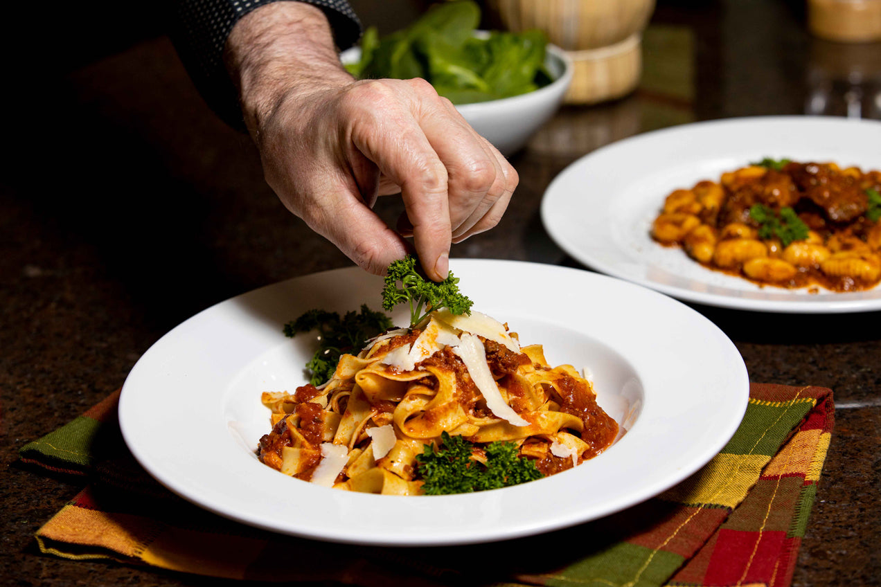 Meat Sauce on a pasta on a plate