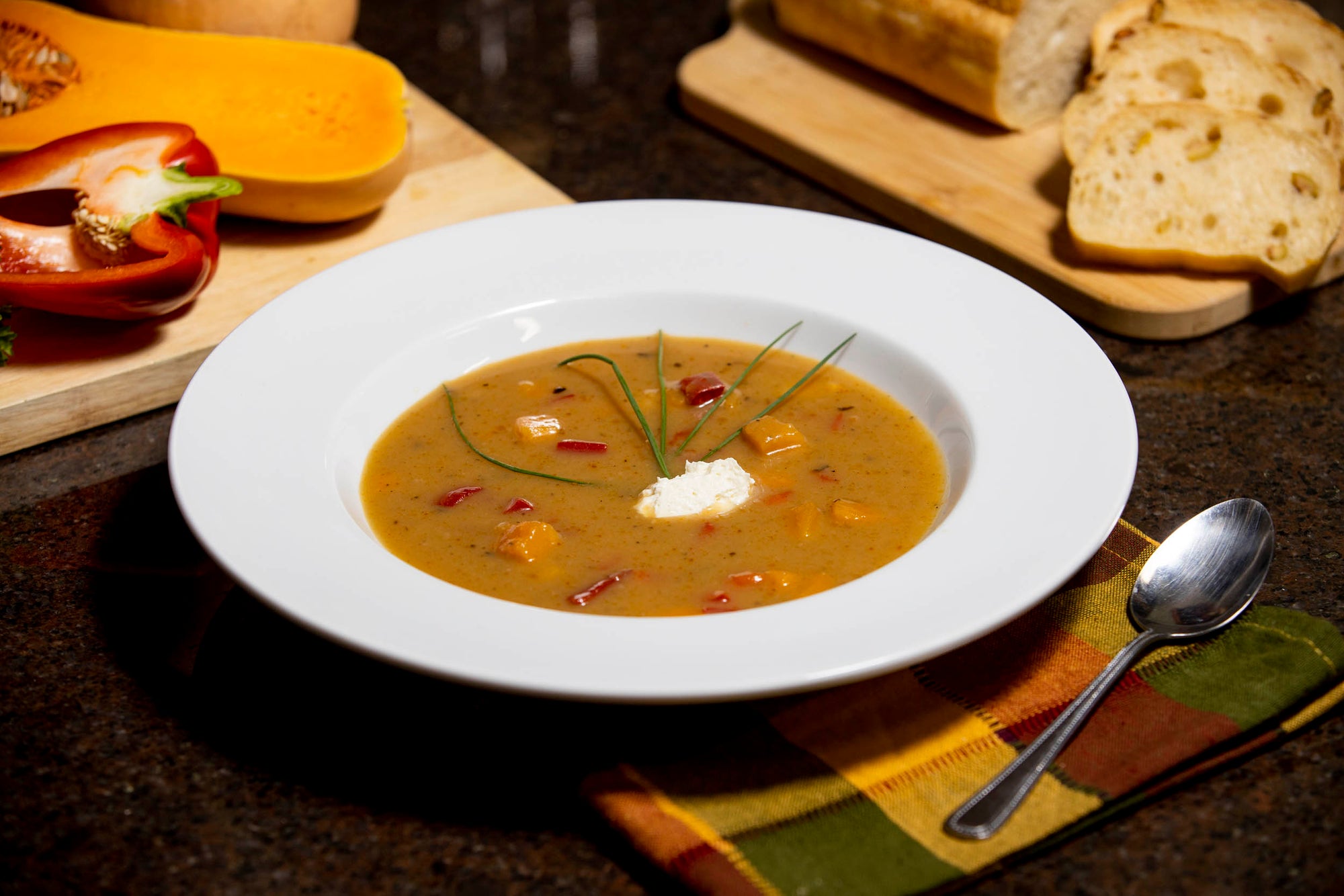 Butternut Squash Soup Dish in a plate