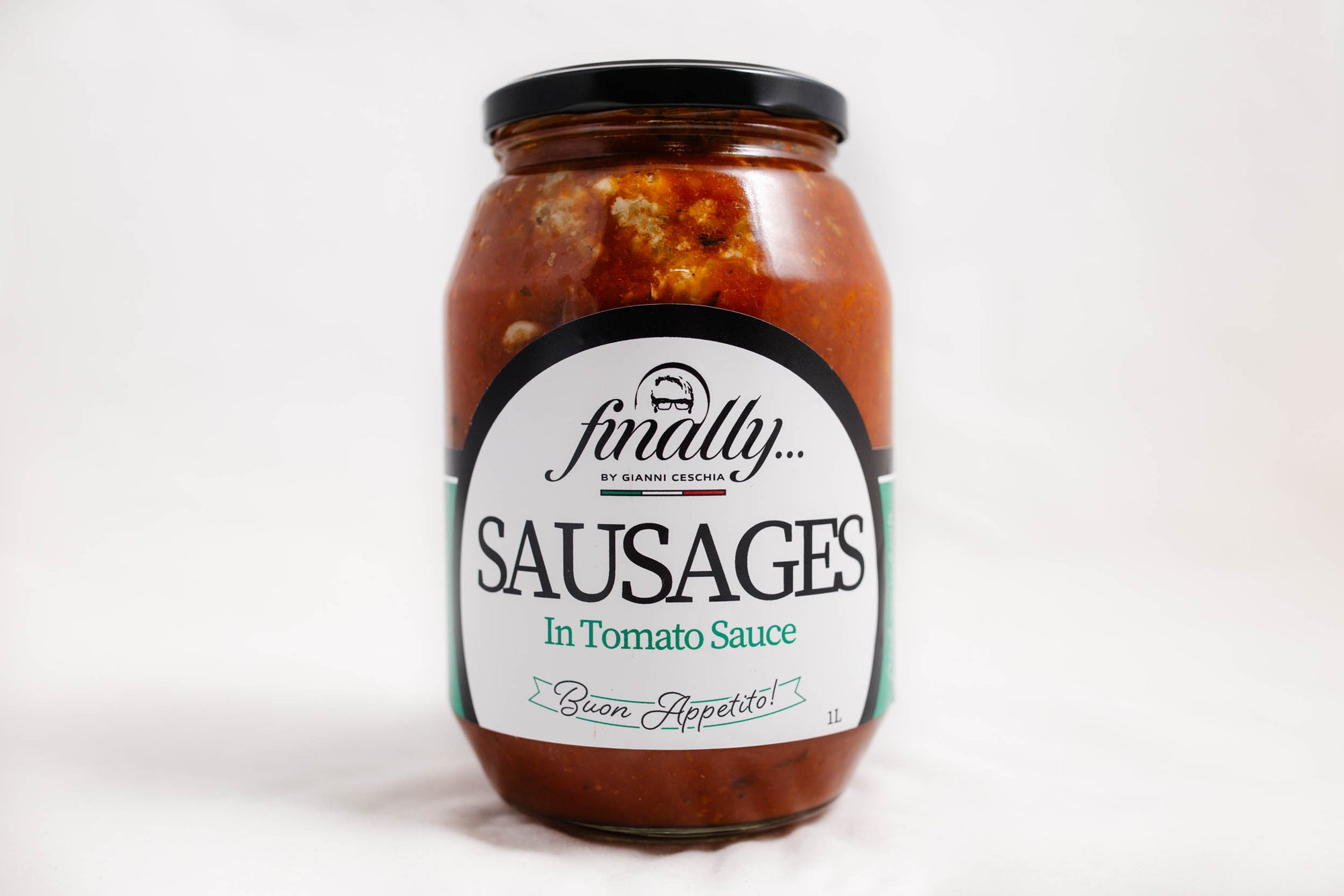 Sausages In Tomato Sauce on a plate