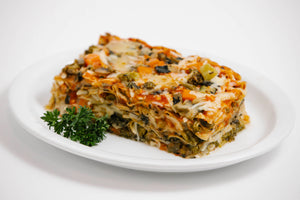 Vegetable Lasagna on a plate