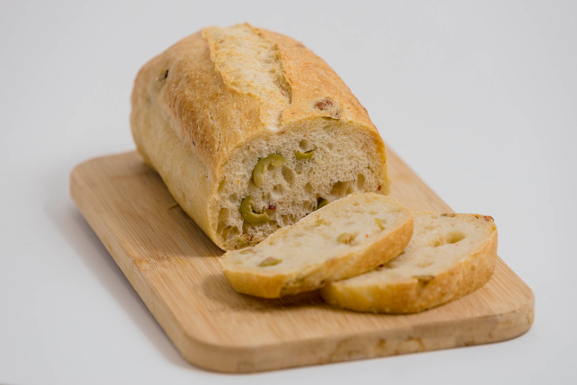Olive Bread on a wooden board