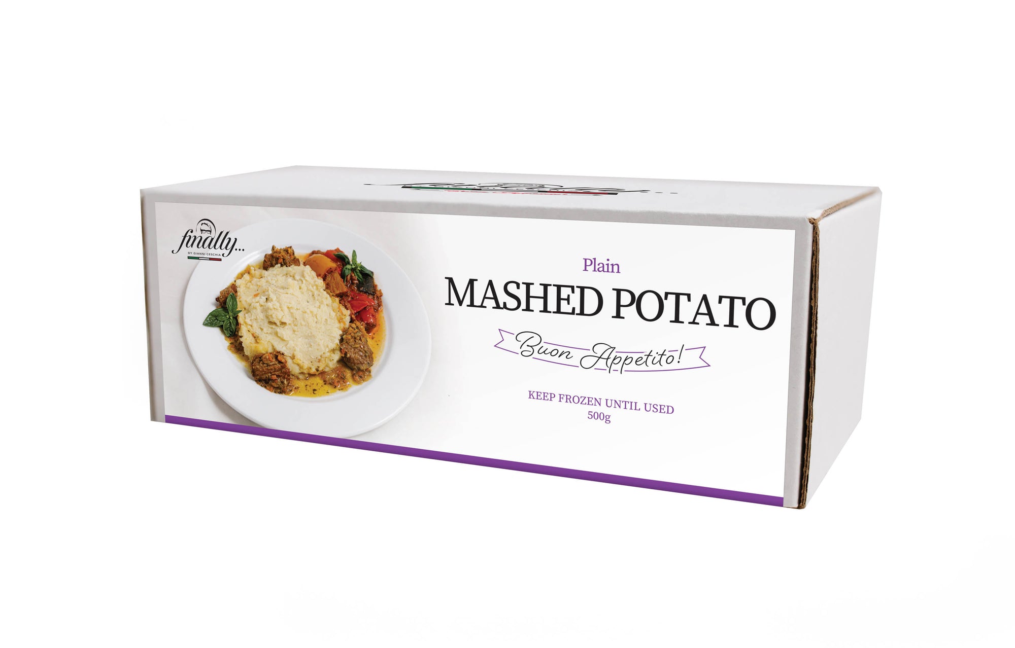 Mashed Potato - Plain on a plate