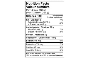 Mashed Potato - Herb/Garlic Nutrition Facts