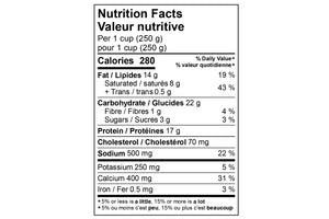Vegetable Lasagna Nutrition Facts